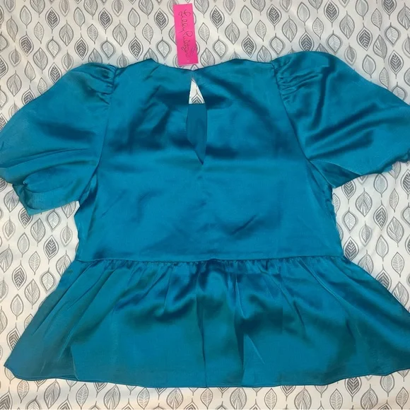 Lily Pulitzer. BLAKELYNN ELBOW SLEEVE. RHAPSODY BLUE. Size 0 - Picture 2 of 4